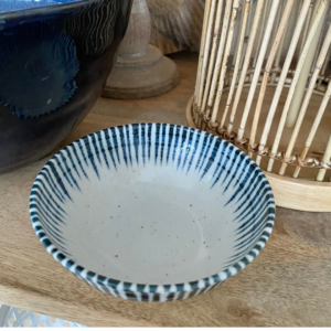 Blue Stripe Bowl
