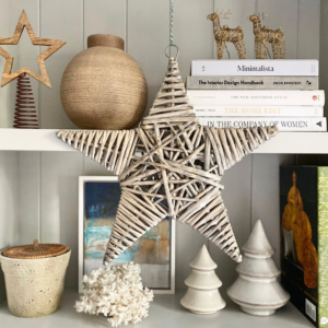 Large Rustic Rattan Star