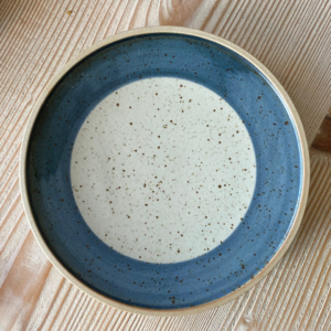 Oatmeal Stripe Side Plate x2