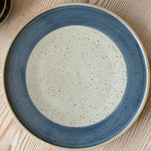 Oatmeal Stripe Dinner Plate x 2