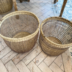 Natural Woven Fisherman's Basket Large