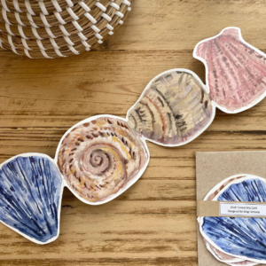 Meg Fatharly The Shell Collector Concertina Card