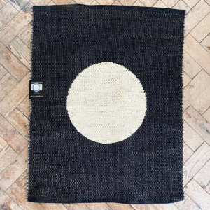 Pappelina Rug Vera Black 70 x 90