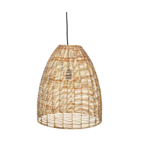 Noko Rattan Conical Pendant - Natural