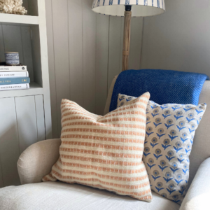 Nkuku Sanval Wool Cushion Rust